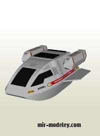 №18034 - TNG Era Aquashuttle [MTK's Card Craft] из бумаги
