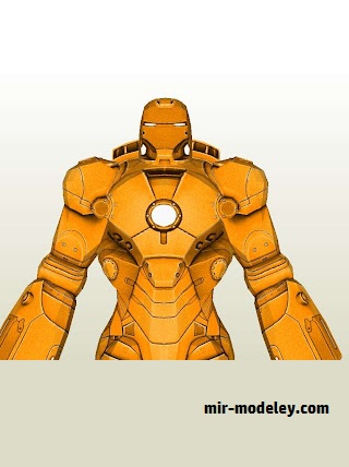 №18020 - Hammerhead steampunk copper, Ironman [MTK's Card Craft] из бумаги