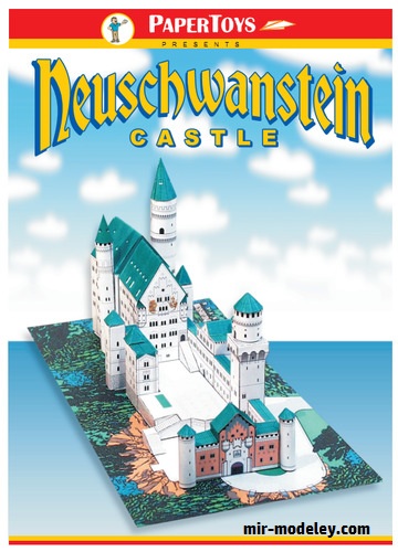 №18070 - Замок Нойшванштайн / Neuschwanstein Castle (PaperToys) из бумаги