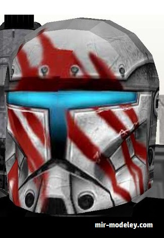 №18010 - Clone Delta Helmet 2 [MTK's Card Craft] из бумаги