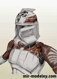 №18002 - Clone DC Wolfpack Helmet [MTK's Card Craft] из бумаги