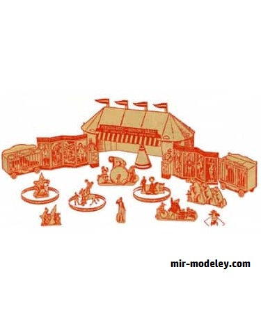 №18094 - Цирковой шатёр / Circus Big Top (PaperToys) из бумаги