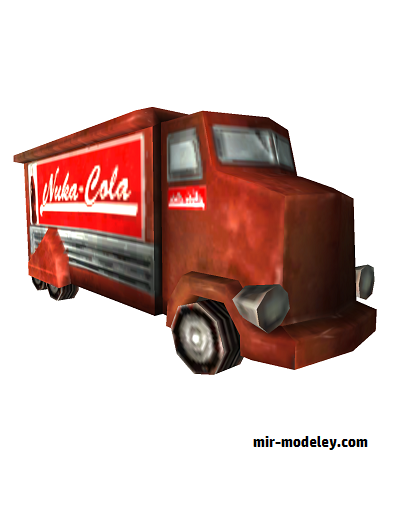 №18059 - Nuka Cola Truck from Fallout 3 and NV [MTK's Card Craft] из бумаги