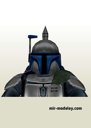 №18016 - Mando Clone 7ft [MTK's Card Craft] из бумаги