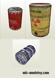 №18039 - Diorama Barrels, Background Items [MTK's Card Craft] из бумаги