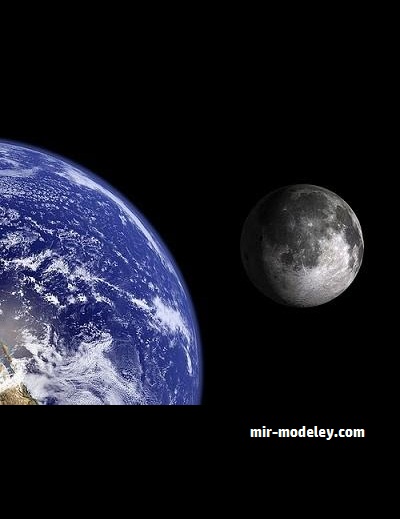 №18050 - Earth and the Moon Part of the Educational Series [MTK's Card Craft] из бумаги