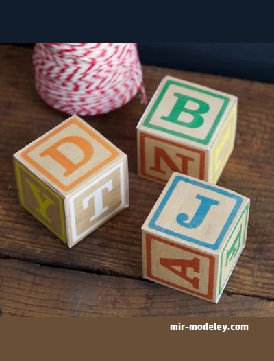 №18068 - Printable Toy Alphabet Blocks (Elli) из бумаги