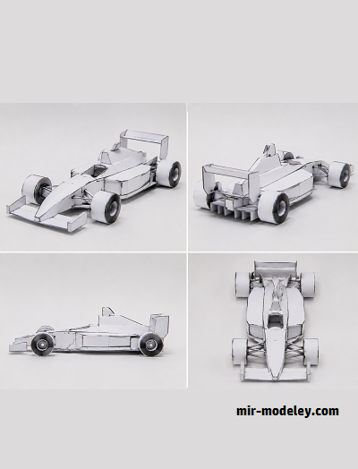 №18103 - Гоночный автомобиль Формулы-1 / Formula One Race Car (PaperToys) из бумаги