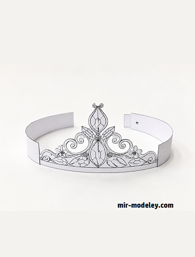 №18159 - Тиара / Tiara (PaperToys) из бумаги