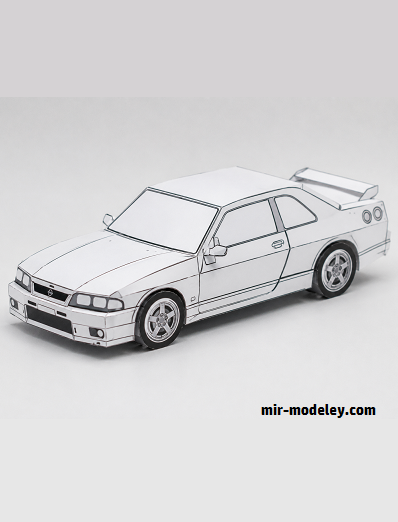 №18133 - Автомобиль Nissan (PaperToys) из бумаги