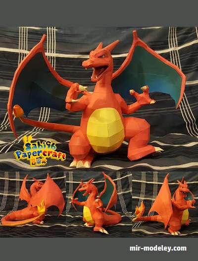 №18184 - Charizard - Pokemon (Sabi96) из бумаги