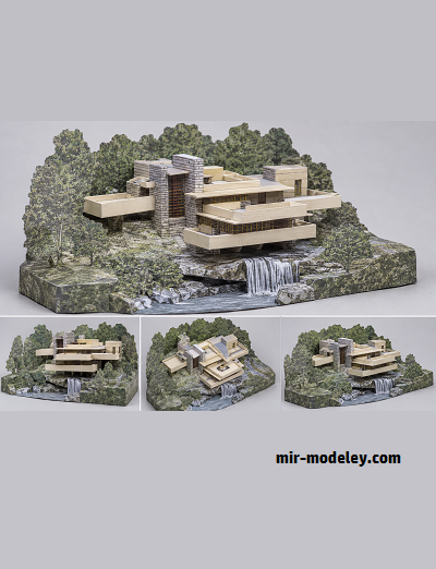 №18105 - Дом Фрэнка Ллойда Райта / Frank Lloyd Wright House (PaperToys) из бумаги
