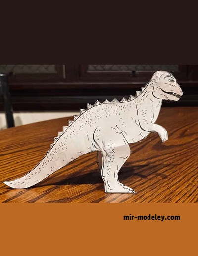 №18158 - Тираннозавр Рекс / Tyrannosaurus Rex (PaperToys) из бумаги