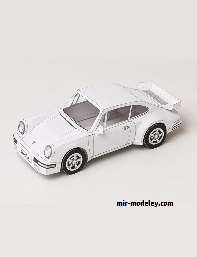 №18139 - Автомобиль Porsche 911 (PaperToys) из бумаги