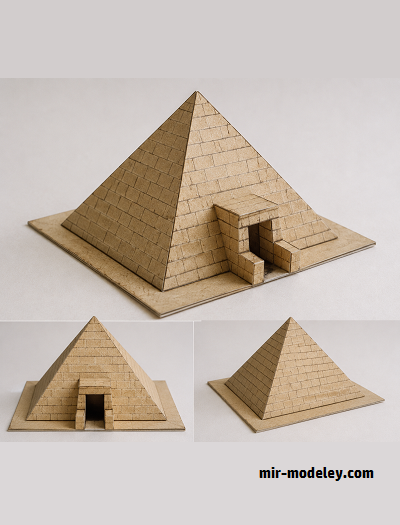№18106 - Великая пирамида / Great Pyramid (PaperToys) из бумаги