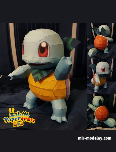 №18182 - Mystery Dungeon Squirtle (Sabi96) из бумаги