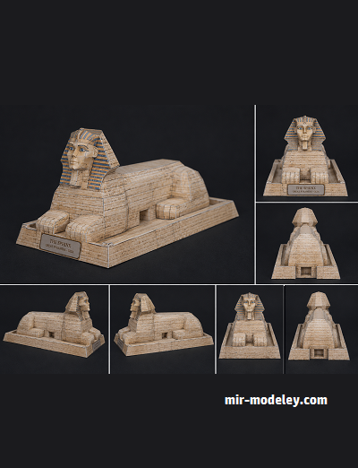 №18147 - Сфинкс / Sphynx (PaperToys) из бумаги
