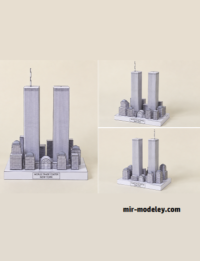 №18164 - Комплекс Всемирного торгового центра / World Trade Center Complex (PaperToys) из бумаги
