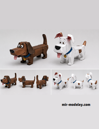 №18097 - Коллекция пород собак / Dog Breed Collection (PaperToys) из бумаги