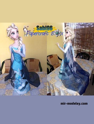№18223 - Elsa the Snow Queen (Bust) (Sabi96) из бумаги