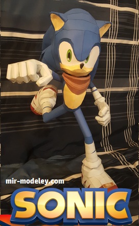 №18209 - Sonic the Hedgehog 25th Anniversary Special pt.2 - Boom Sonic (Sabi96) из бумаги