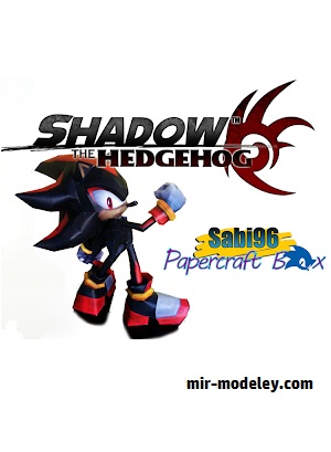 №18253 - Sonic Adventure 2 Special Pt.4 - Shadow the Hedgehog (Sabi96) из бумаги