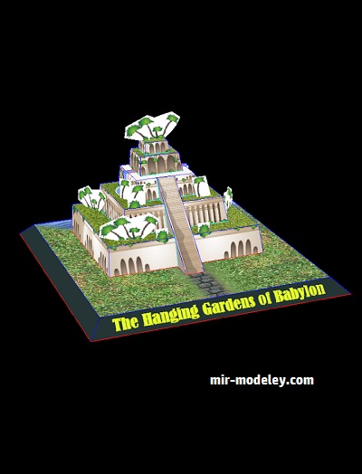 №18232 - Seven Wonders of the Ancient World Pt.2 - The Hanging Gardens of Babylon (Sabi96) из бумаги