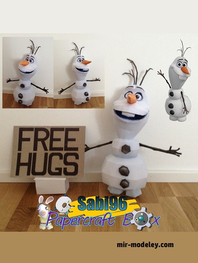 №18220 - Olaf (Frozen) (Sabi96) из бумаги