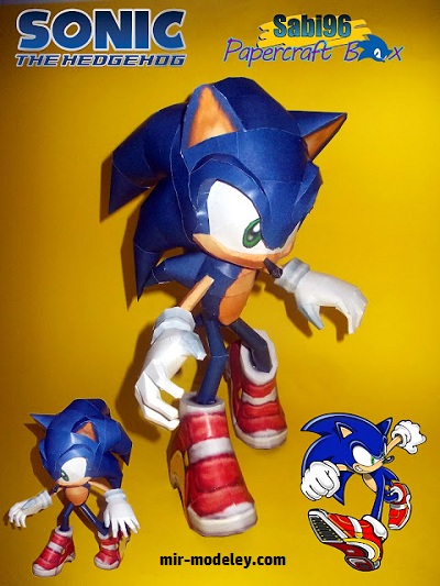 №18257 - Sonic Adventure 2 Special Pt.1 - Sonic the Hedgehog (Sabi96) из бумаги