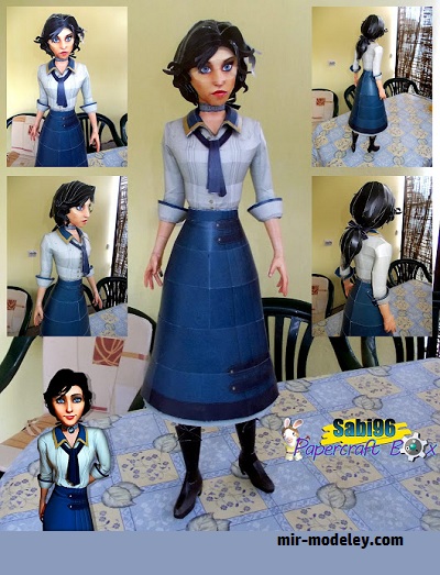 №18218 - Elizabeth (Bioshock Infinite) (Sabi96) из бумаги