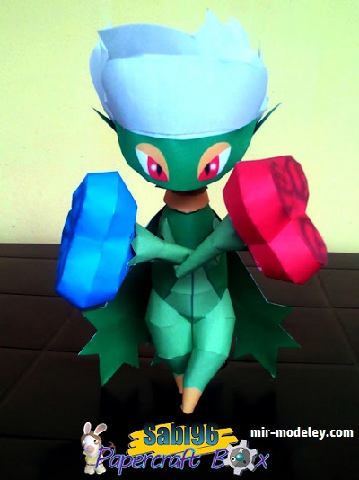 №18217 - Roserade - Pokemon (Sabi96) из бумаги