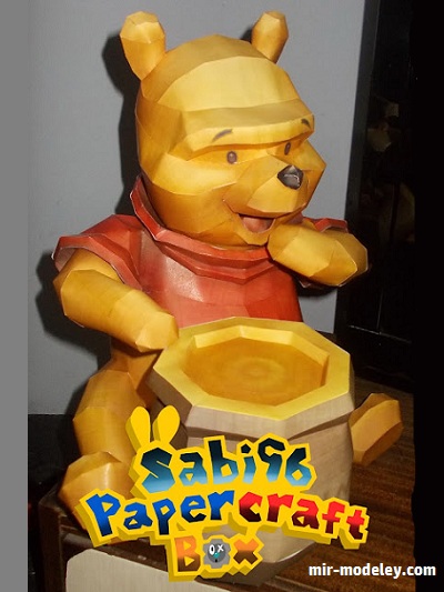 №18216 - Винни-Пух / Winnie the Pooh (Sabi96) из бумаги