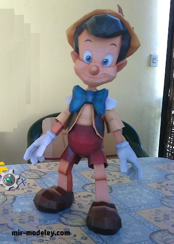 №18236 - Буратино / Pinocchio (Sabi96) из бумаги