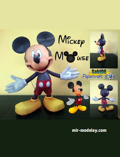 №18240 - Микки Маус / Mickey Mouse (Sabi96) из бумаги