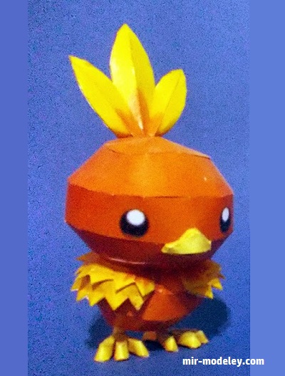 №18226 - Torchic - Pokemon (Sabi96) из бумаги