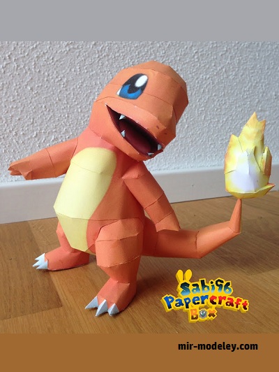 №18198 - Charmander - Pokemon (Sabi96) из бумаги