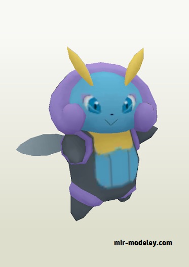 №18194 - Illumise - Pokemon (Sabi96) из бумаги