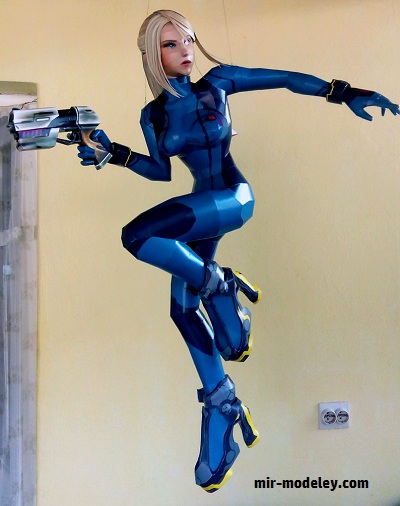 №18202 - Zero Suit Samus (Sabi96) из бумаги