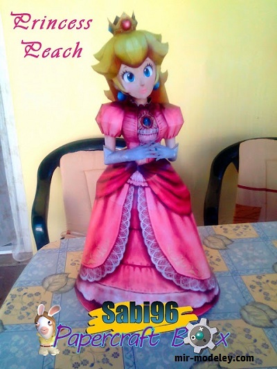 №18235 - Princess Peach - Brawl (Sabi96) из бумаги