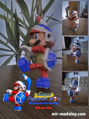 №18264 - Boomerang Mario (Sabi96) из бумаги