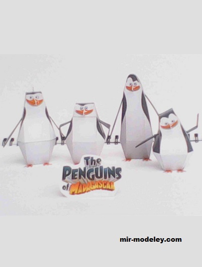 №18320 - The Penguins of Madagascar (Tos Craft) из бумаги