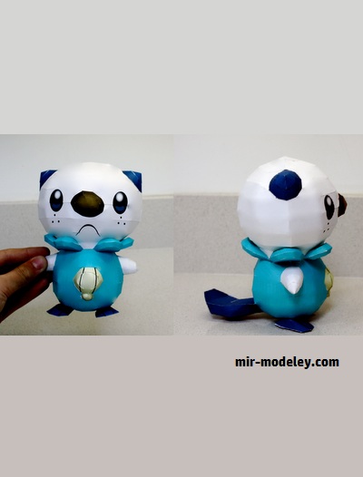 №18277 - Oshawott - Pokemon (Sabi96) из бумаги