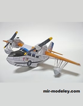 №18369 - Gurumman Widgeon [Propeller Factory] из бумаги