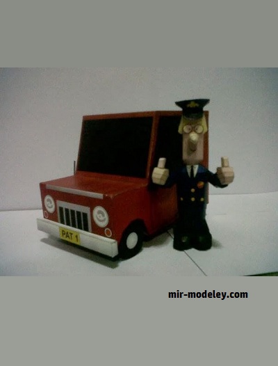 №18313 - POST MAN PAT (ZRP Papercraft) из бумаги