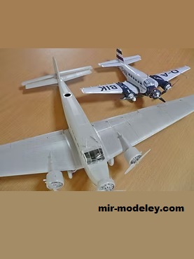 №18375 - Junkers Ju-52/3m [Propeller Factory] из бумаги