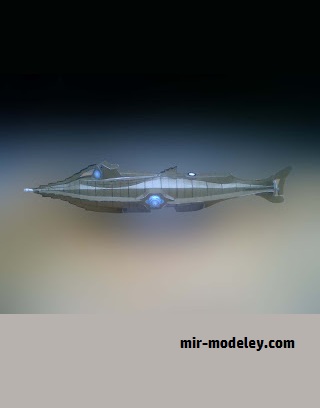 №18299 - Capt. Nemo's Nautilius Submarine (ZRP Papercraft) из бумаги