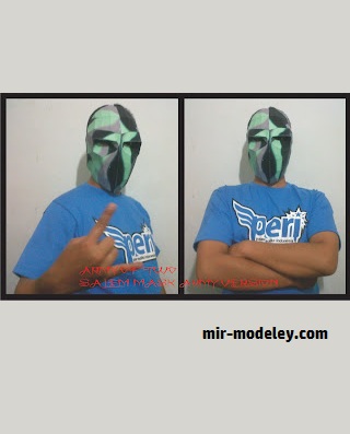 №18300 - SALEM MASK (ARMY OF TWO) (ZRP Papercraft) из бумаги