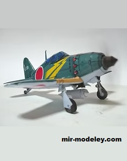 №18364 - Mitsubishi Interceputer Fighter Raiden [Propeller Factory] из бумаги