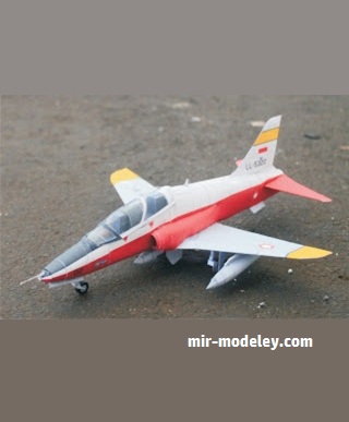 №18302 - BAe HAWK T1 MK53 Indonesian Air Force (ZRP Papercraft) из бумаги