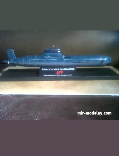 №18298 - RED OCTOBER SUMARINE (ZRP Papercraft) из бумаги